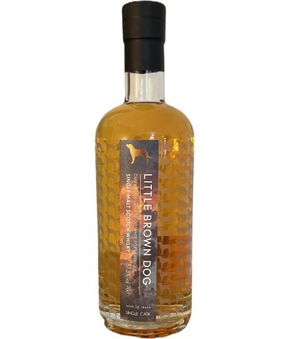Fles Little Brown Dog Breaval 2010 White Port Barrique Finish, whisky, bij slijterij t Bockje in Bathmen