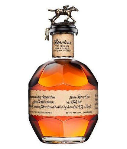 Fles Blanton's Original Single Barrel, whisky, op voorraad bij slijterij t Bockje in Bathmen