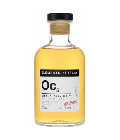 Fles Elements of Islay Oc5, single malt whisky, op voorraad bij slijterij t Bockje in Bathmen