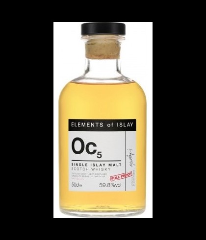 Fles Elements of Islay Oc5, single malt whisky, op voorraad bij slijterij t Bockje in Bathmen