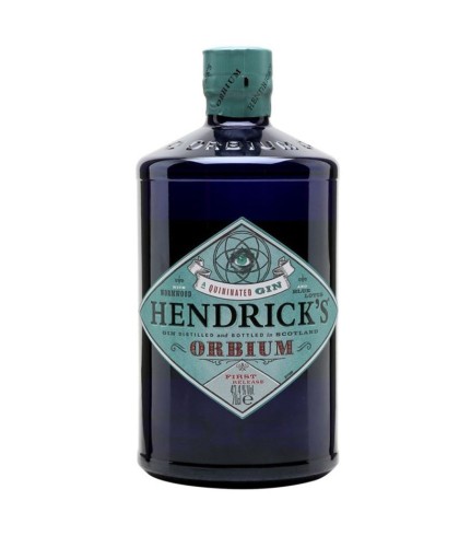 Fles Hendrick's Orbium, gin, op voorraad bij slijterij ’t Bockje in Bathmen