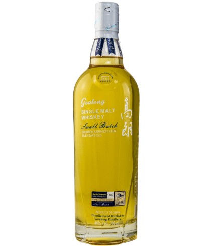 Fles Goalong Liquor 5 Years Old Single Malt Chinese Whisky - Small Batch, whisky, op voorraad bij slijterij ’t Bockje in Bathmen