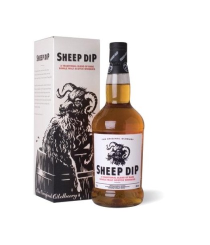 Fles Sheep Dip Blended Malt Whisky, whisky, op voorraad bij slijterij t Bockje in Bathmen