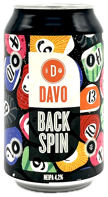 Fles Davo Back Spin NEIPA, bier van Davo, op voorraad bij slijterij t Bockje in Bathmen