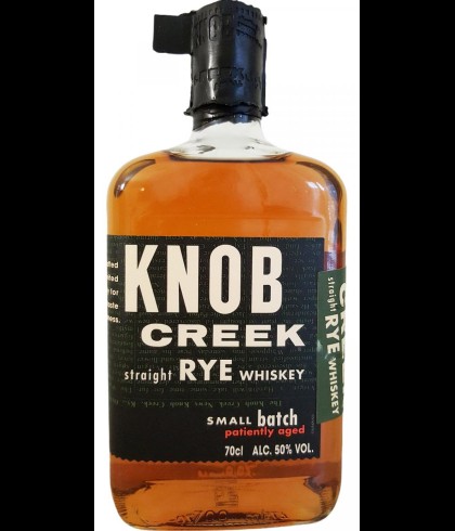 Fles Kentucky whiskey van Knob Creek, op voorraad bij slijterij t Bockje in Bathmen
