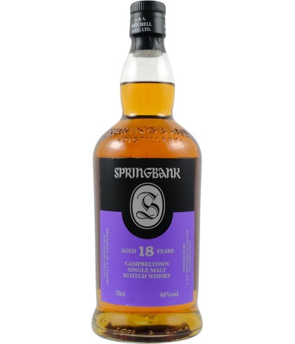 Fles Springbank 18YO Campbeltown, whisky, bij slijterij t Bockje in Bathmen