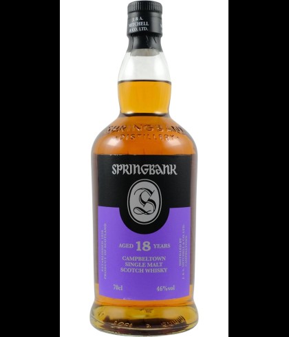 Fles Springbank 18YO Campbeltown, whisky, bij slijterij t Bockje in Bathmen