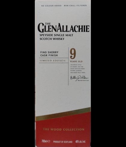 Fles GlenAllachie Wood Collection Fino Sherry, single malt whisky, op voorraad bij slijterij t Bockje in Bathmen