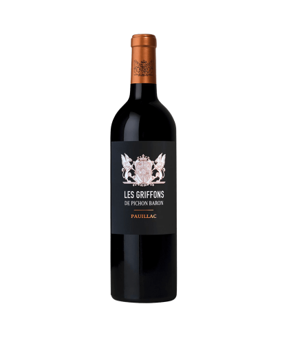 Fles Les Griffons de Pichon Baron Pauillac, wijn op voorraad bij slijterij t Bockje in Bathmen