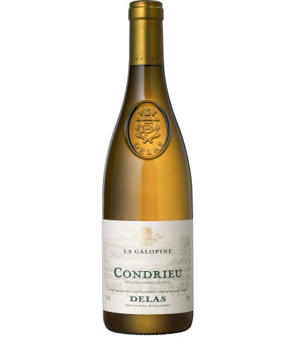 Fles Delas Frères Condrieu 'La Galopine', wijn op voorraad bij slijterij t Bockje in Bathmen