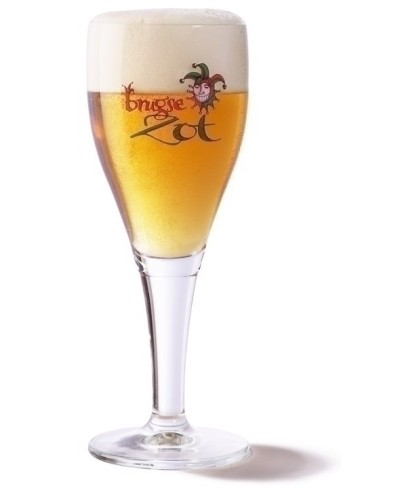 Brugse Zot bierbokaal 33cl., glas bij t Bockje in Bathmen