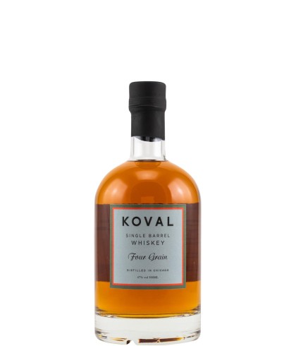 Fles Amerikaanse whiskey van KOVAL, op voorraad bij slijterij t Bockje in Bathmen