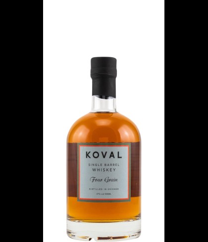 Fles Amerikaanse whiskey van KOVAL, op voorraad bij slijterij t Bockje in Bathmen