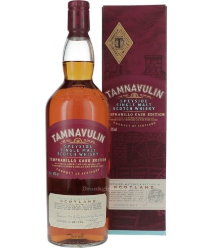 Fles Tamnavulin Tempranillo Cask Edition, Speyside single malt whisky, op voorraad bij slijterij t Bockje in Bathmen