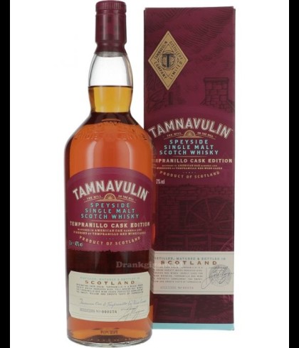 Fles Tamnavulin Tempranillo Cask Edition, Speyside single malt whisky, op voorraad bij slijterij t Bockje in Bathmen