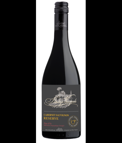 Fles Laurent Miquel Héritage Vineyards Cabernet Sauvignon Réserve, wijn op voorraad bij slijterij t Bockje in Bathmen