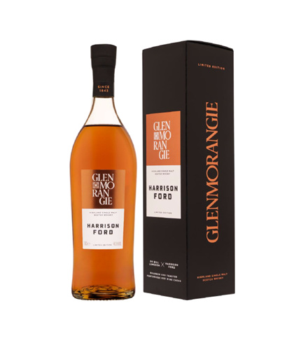 Fles Glenmorangie Harrison Ford, single malt whisky, op voorraad bij slijterij t Bockje in Bathmen