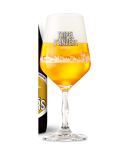 De Koninck Tripel D'Anvers bierbokaal, glas bij t Bockje in Bathmen
