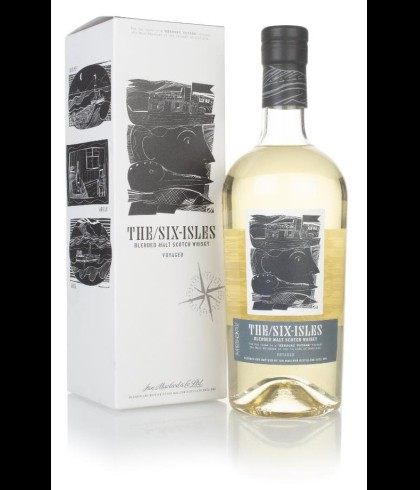 Fles The Six Isles Voyager, Schotse blended malt van zes eilanden, op voorraad bij slijterij t Bockje in Bathmen