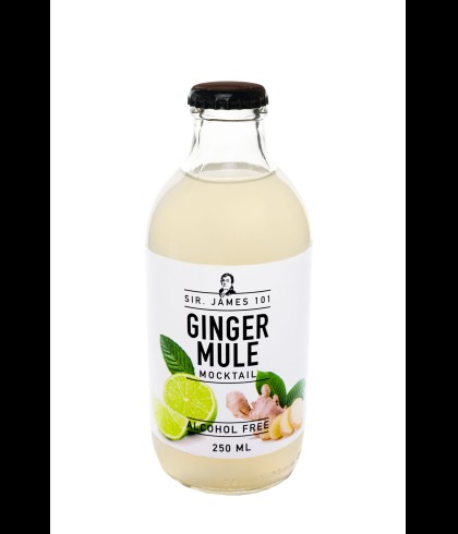 Flesje Sir. James 101 Ginger Mule van 25 centiliter, alcoholvrije kant-en-klare mocktail, bij slijterij t Bockje in Bathmen