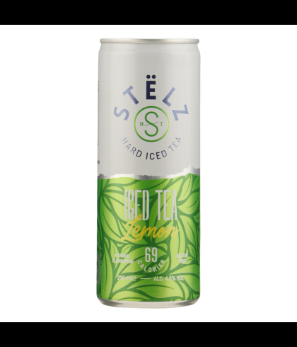 Pre-mix Stëlz Hard Iced Tea Lemon van Stëlz, bij slijterij ’t Bockje in Bathmen