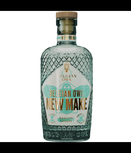 Fles Belgian Owl New Make Barley Spirit, single malt whisky, op voorraad bij slijterij t Bockje in Bathmen