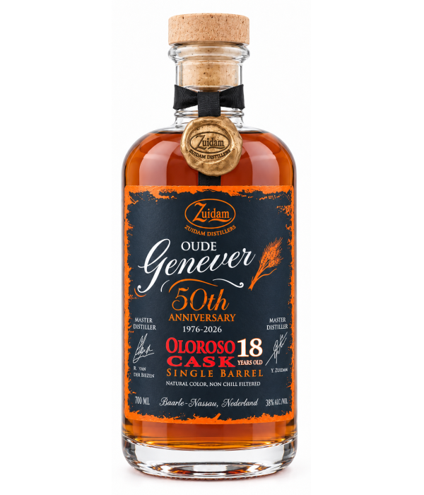 Zuidam Oud Genever Oloroso 18Y – 50th anniversary bij t Bockje in Bathmen