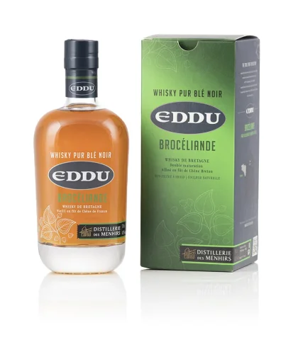 Fles Eddu Brocéliande, whisky, op voorraad bij slijterij t Bockje in Bathmen