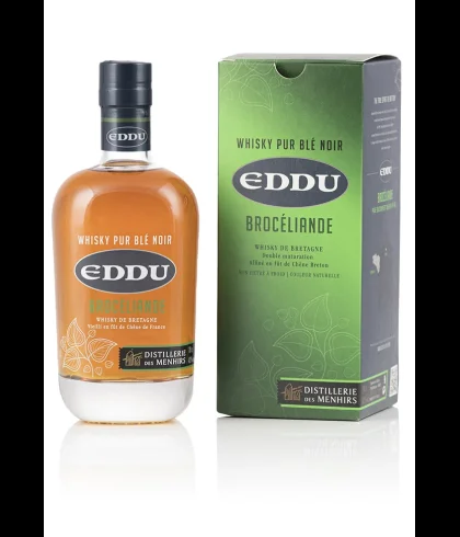 Fles Eddu Brocéliande, whisky, op voorraad bij slijterij t Bockje in Bathmen