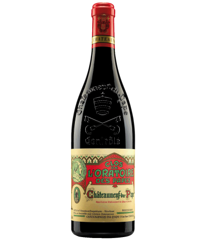 Fles Clos de l'Oratoire des Papes Rouge, wijn op voorraad bij slijterij t Bockje in Bathmen