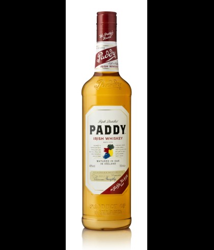 Fles Paddy Old Irish Whiskey, whisky, op voorraad bij slijterij t Bockje in Bathmen