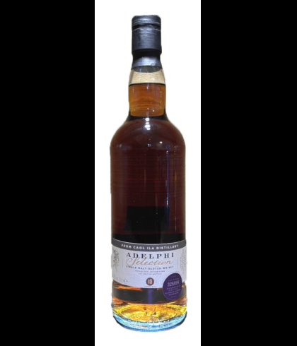 Fles Adelphi Selection Caol Ila 10 Years Old, single malt whisky, op voorraad bij slijterij t Bockje in Bathmen