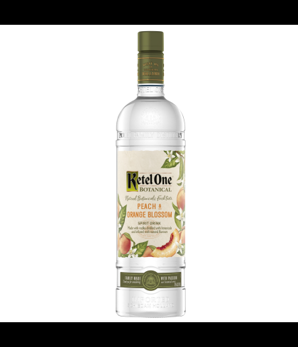 Fles Ketel One Botanical Peach and Orange Blossom, op voorraad bij slijterij t Bockje in Bathmen