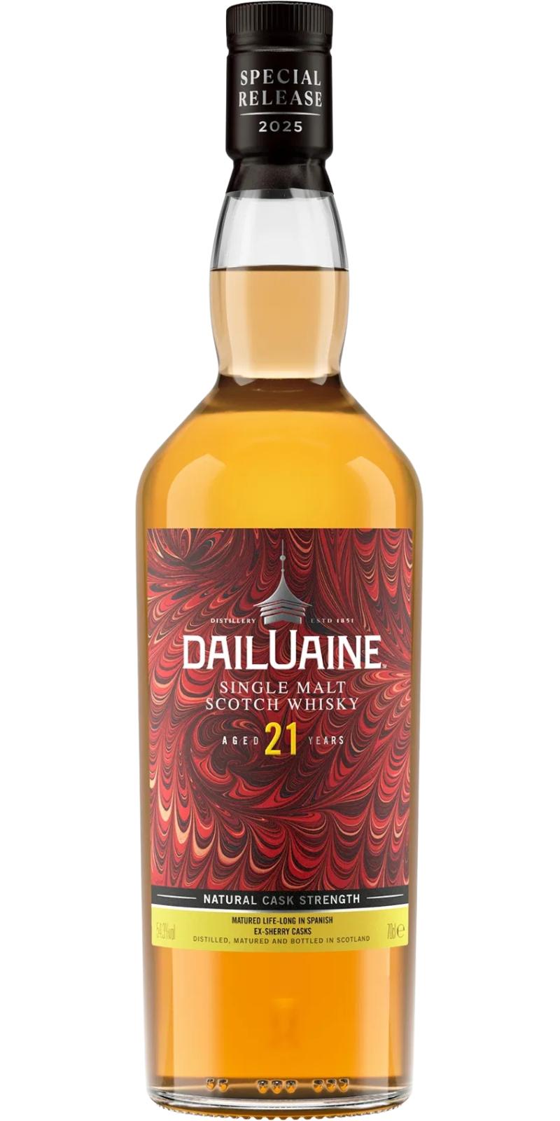 Fles Dailuaine 21 Years Old Marbled Treasures, single malt whisky, op voorraad bij slijterij t Bockje in Bathmen