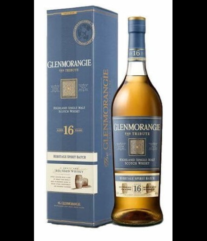 Fles Glenmorangie The Tribute 16 Years Old, single malt whisky, op voorraad bij slijterij t Bockje in Bathmen