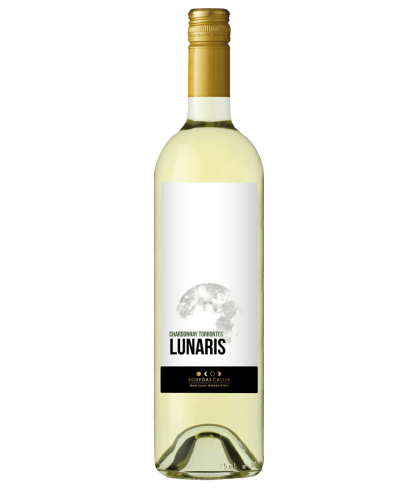 Fles Lunaris Chardonnay/Torrontes, wijn op voorraad bij slijterij t Bockje in Bathmen