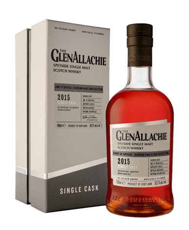Fles GlenAllachie 10Y 2015 Oloroso Sherry Single Cask, single malt whisky, op voorraad bij slijterij t Bockje in Bathmen