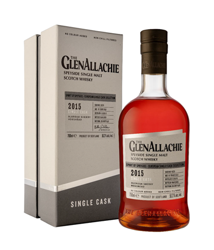 Fles GlenAllachie 10Y 2015 Oloroso Sherry Single Cask, single malt whisky, op voorraad bij slijterij t Bockje in Bathmen