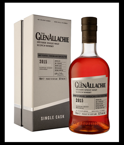 Fles GlenAllachie 10Y 2015 Oloroso Sherry Single Cask, single malt whisky, op voorraad bij slijterij t Bockje in Bathmen