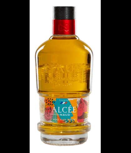 Fles Naud Alcée Single Malt Whisky, whisky, op voorraad bij slijterij ’t Bockje in Bathmen