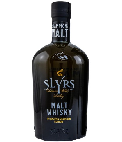 Fles Slyrs FC Bayern Munchen Edition, Beierse single malt whisky, op voorraad bij slijterij t Bockje in Bathmen