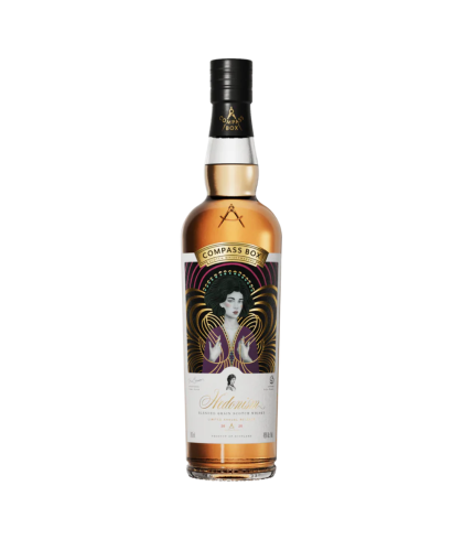 Fles Compass Box Hedonism 2025, single malt whisky, op voorraad bij slijterij t Bockje in Bathmen