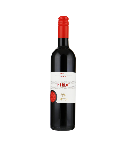 Fles Sartori Merlot Friuli Grave DOC, wijn op voorraad bij slijterij t Bockje in Bathmen