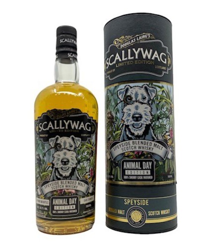 Fles Scallywag Animal Day Edition, Speyside blended malt van Douglas Laing, op voorraad bij slijterij ’t Bockje in Bathmen