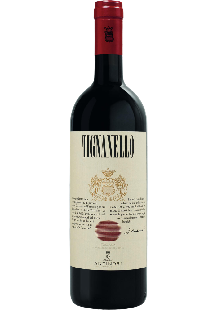 Fles Antinori Tignanello 2023, wijn, op voorraad bij slijterij ’t Bockje in Bathmen