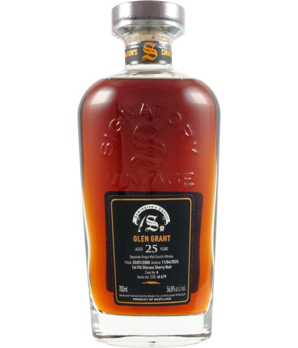 Signatory Vintage Glen Grant 25Y 2000 #6 bij t Bockje in Bathmen
