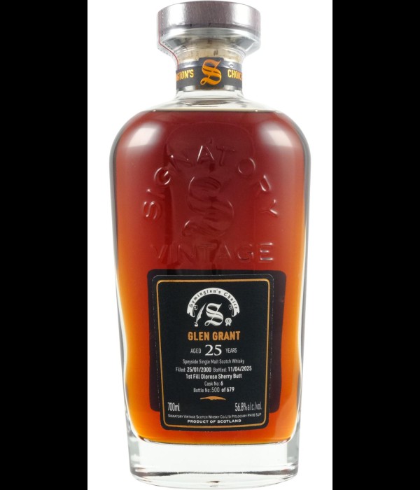 Signatory Vintage Glen Grant 25Y 2000 #6 bij t Bockje in Bathmen