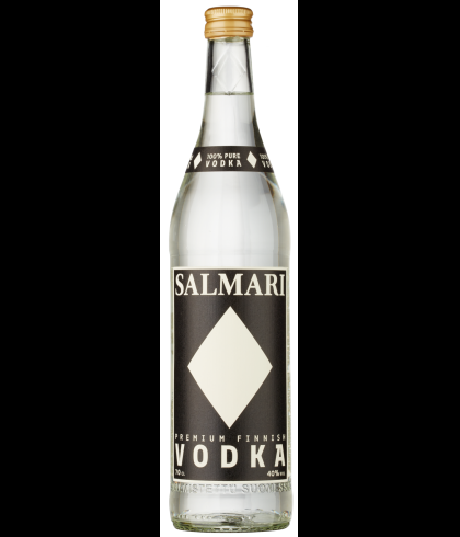 Fles Salmari Vodka uit Finland, wodka, op voorraad bij slijterij t Bockje in Bathmen