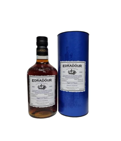 Fles Edradour 2015-2025 Small Batch PX Sherry, single malt whisky, op voorraad bij slijterij t Bockje in Bathmen