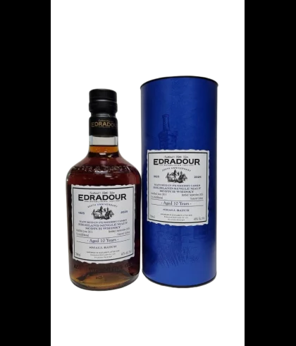 Fles Edradour 2015-2025 Small Batch PX Sherry, single malt whisky, op voorraad bij slijterij t Bockje in Bathmen